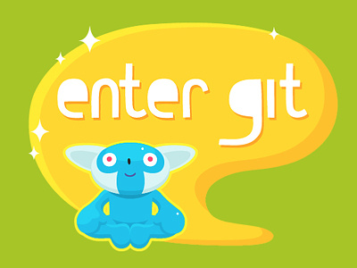 Enter Git alien animal cartoon character design dribbble gitune idokungfoo mascot monkey oxley simonox upload website
