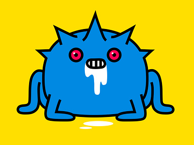 modest animal bug cartoon character colour design diseased dribbble fantasy illustration mascot monster rabid scum virus