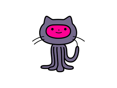 Git utd animal branding cartoon character code colour design dribbble fantasy githb illustration mascot octocat tech