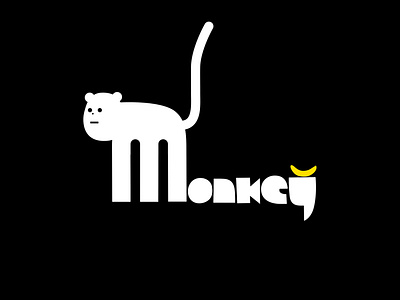 monkey animal ape banana branding cartoon character colour design dribbble fantasy fruit illustration mascot monkey typography