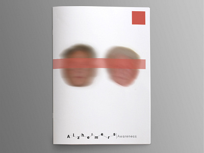 Alzheimer's Awareness Project blurred book design logo print simple