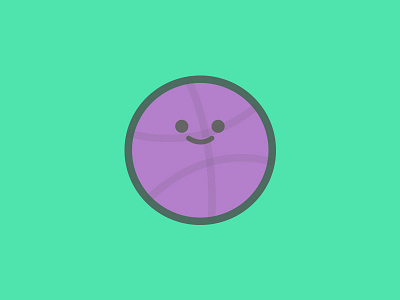 The Dribbble Kid ball cute design dribbble face icon