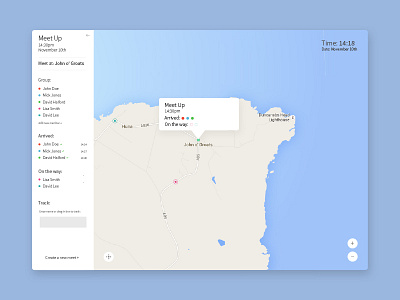 Day 20 - Location Tracker daily day020 gps group location map tracker ui
