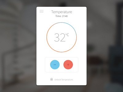Daily UI 021 - Monitoring Dashboard 021 dailyui dashboard home monitoring temperature