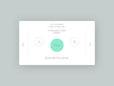 Day 34 - Car interface car clean dash dashboard drive interface simple ui ux white