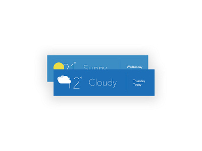 Weather daily day037 ui ux weather widget