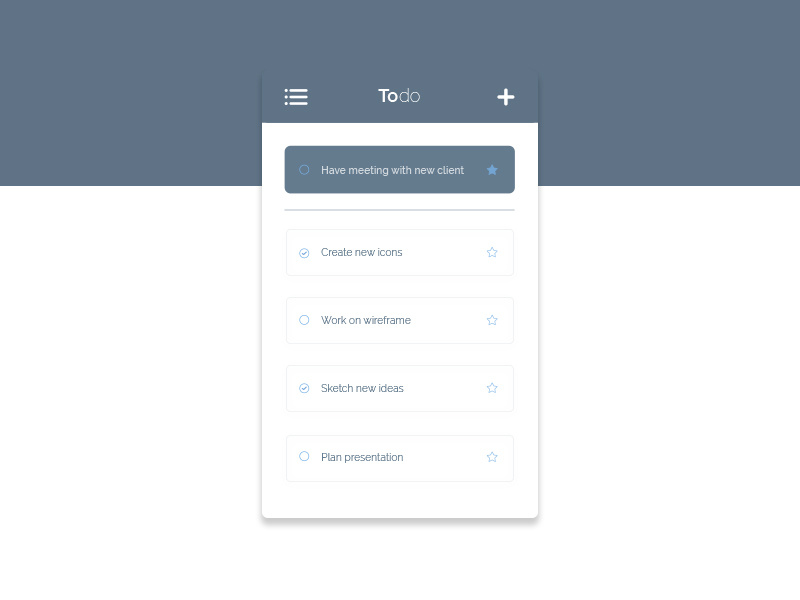 ToDo List by Matt Shearsmith on Dribbble