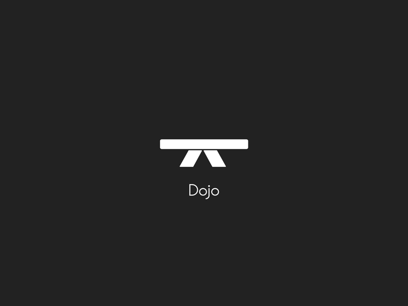 Dojo arts belt brand gif icon karate logo martial minimal simple vector