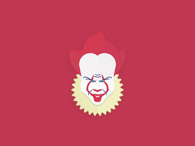 IT clown evil horror illustration it movie vector