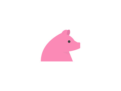 Day 27 - Farm 2d animal challenge character daily farm flat pig pink pork portrait profile