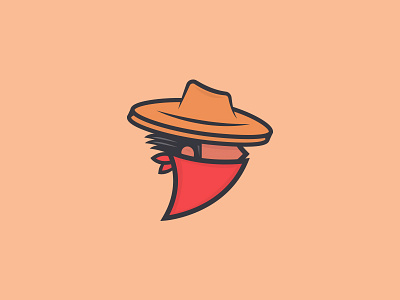 Day 64 - Robbery bandit challenge cowboy criminal daily hat icon robbery steal thief western wild west