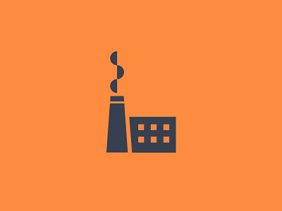 Day 65 - Industrial building challenge daily factory icon illustration industrial smoke vector work