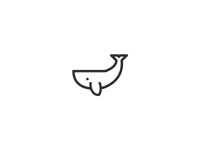 Day 75 - Bold animal bold challenge daily icon identity illustration line mark sea vector whale