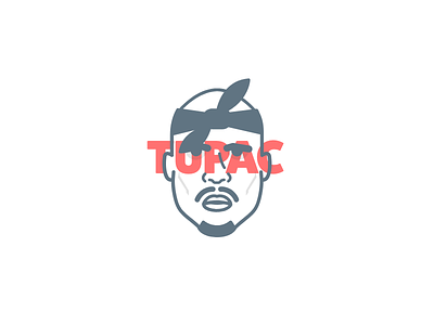 Tupac 2pac artist avatar bandanna icon illustration legend profile rap rapper tupac vector