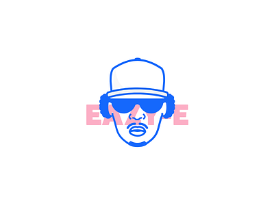 Eazy-E artist avatar collection eazy e icon illustration legend profile rap series style vector