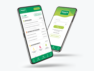 Aplicativo Unimed POA aplicativo app design designs green health redesign saúde ui ui ux