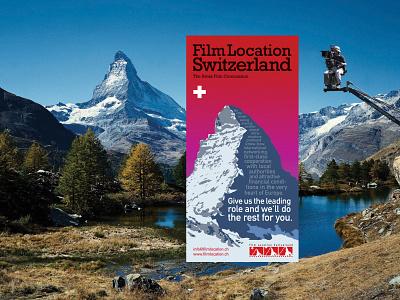 Film Location Switzerland branding illustration typography