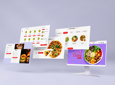 Food Delivery Web Landing Page Design branding food delivery platform graphic design logo ui ux