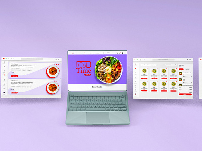 Food Delivery Web Page Design branding design graphic design illustration logo typography ui userflow ux wireframe