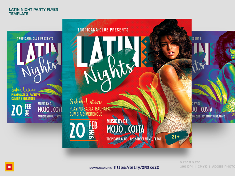 latin nightclub flyer