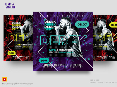 Online Music Show Flyer Template / DJ Flyer