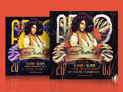 Afro Beats Party Flyer Template