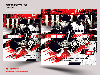 Urban Party Flyer template advertisement african artist creative dj flyer free download graphic design hip hop music nightclub photoshop poster print promotion reggae template urban flyer