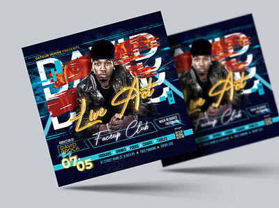 Artist Concert Flyer / DJ Flyer Template advertisement artist flyer birthday bash concert dj download dubstep flyer hip hop layout music nightclub photoshop poster print template promotional design psd flyer template