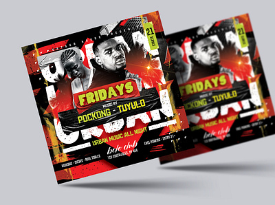 Urban Party Flyer Template advertisement birthday party branding club concert dj flyer download flyer free download graphic design hip hop layout music nightclub photoshop poster print design summer flyer template urban party