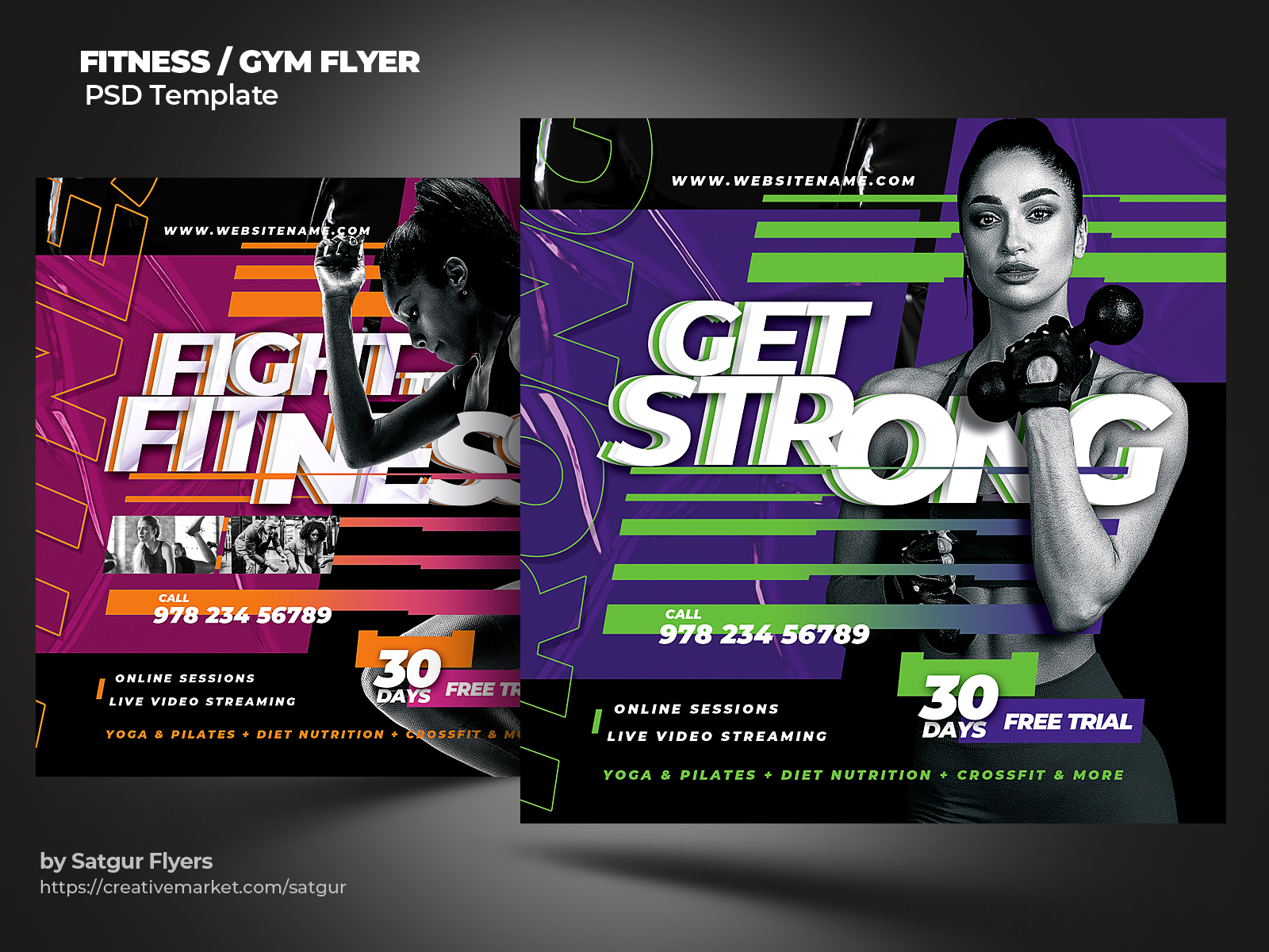 Personal Training Fitness Flyer Templates from GraphicRiver