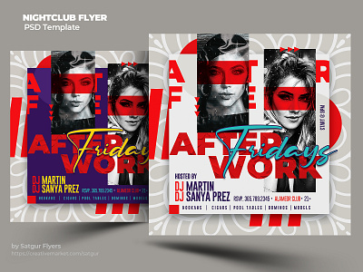 Nightclub Flyer Template PSD advertisement after party club clubbing concert download psd event fashion flyer graphic design music nightclub photoshop poster promotional design psd summer template