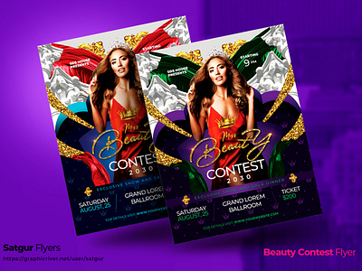 Beauty Contest Flyer Template