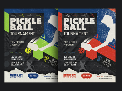 Pickleball Tournament Flyer Template advertisement branding championship flyer free download game graphic design paddle game photoshop pickleball poster psd sports template tennis tournament