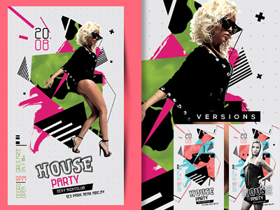 house party flyer template