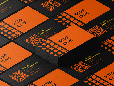 SCRP Conf 2021 logo&branding brand branding business card cards conf conference dark design event forum graphic design identity iron logo melt metal minimalistic orange pattern yellow