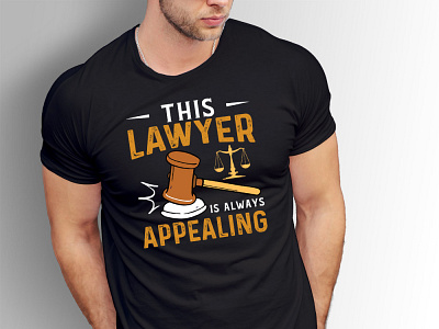 This lawyer is always appealing appealing illustration lawyer typography