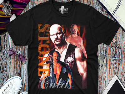 Vintage Bootleg 90s Wrestling stone cold retro vintage t shirt stone cold vintage design