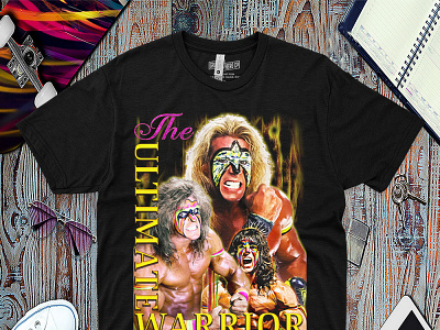 Vintage Bootleg 90s Wrestling warrior retro vintage t shirt vintage warrior