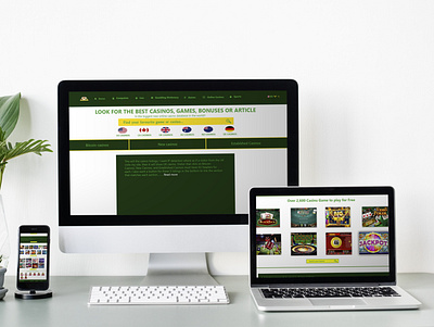 Web Template Design for casino template ui ux web web design web template design website design