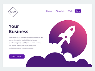 landing page animation branding design flat illustration illustrator minimal vector web website