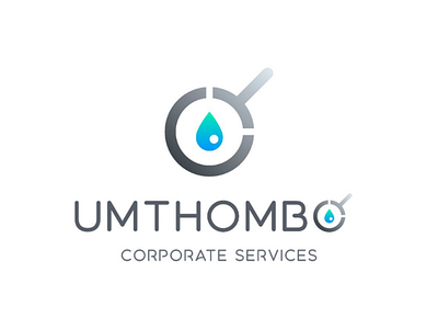 UMTHOBO CORPORATE SERVICES corporate identity logo design water