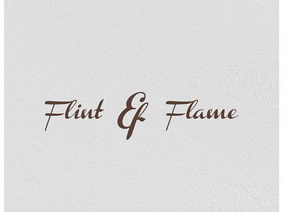 Daily Challenge Day 10 Flint   Flame Logo Design