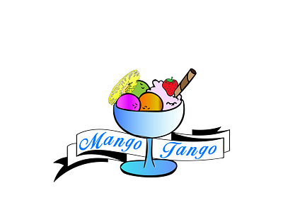 Mango Tango-logo branding design flat illustration logo typography vector