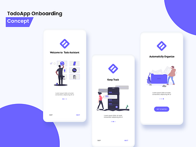 Todo concept app design design designs figma flat inspiration inspire onboarding onboarding screen product design shot todo app todolist ui design