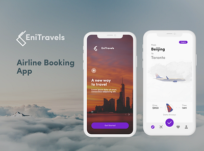 Travel App airline android app design app design concept dailyui design figma flat travel ui