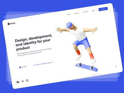 Digital Agency UI Design app design branding concept design figma inspiration refined trendy ui ux