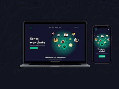 Soundwave Streaming Landing page Design