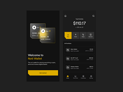 Noti Wallet: mobile app, crypto wallet platform