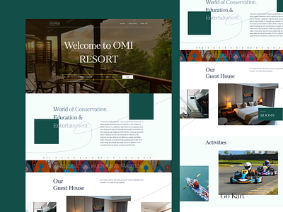 OMI Resort Website animation design explore graphic design landing page layout motion graphics mountain nature recreation resort spring travel traveling trip user experience user interface vacation visitation web