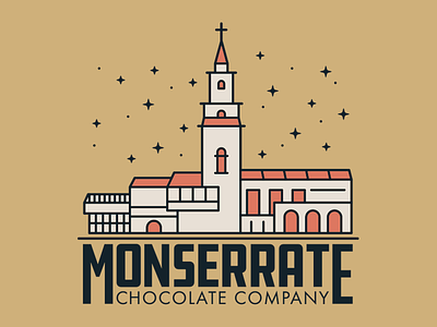 Monserrate Chocolate Company bogota branding colombia illustration logo monserrate
